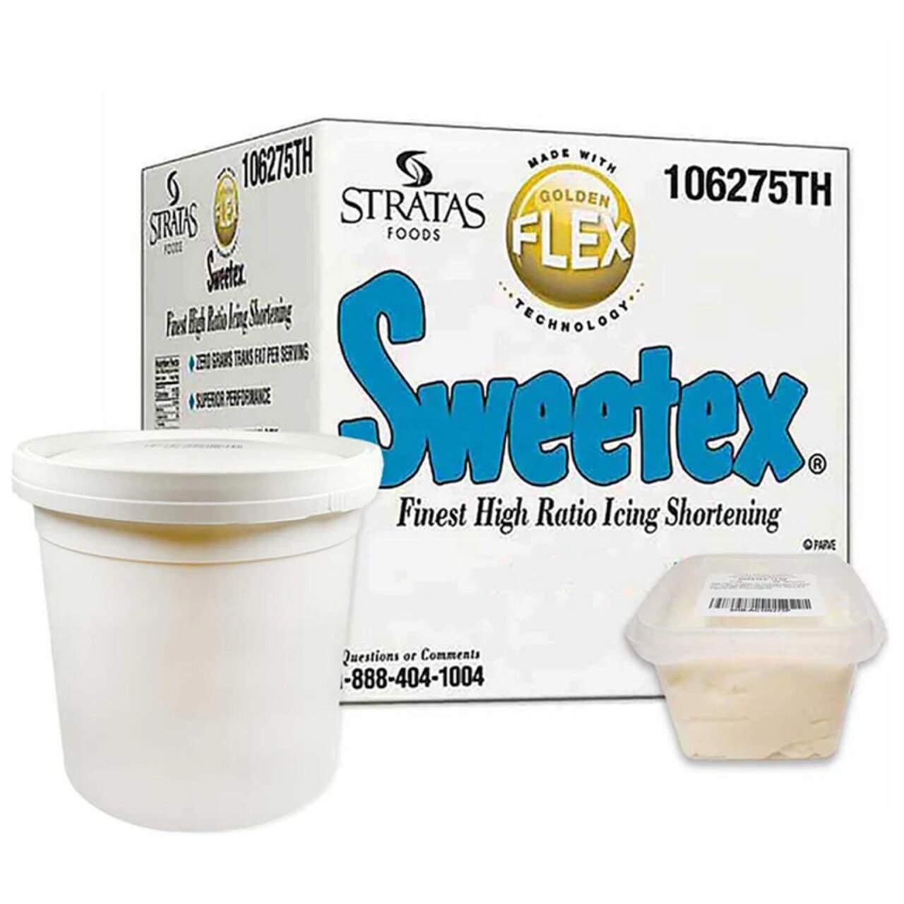 Sweetex Golden Flex Finest High Ratio Cake and Icing Shortening 2 lb.